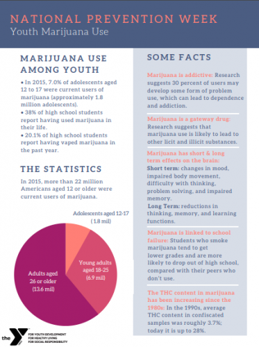 Marijuana use infographic