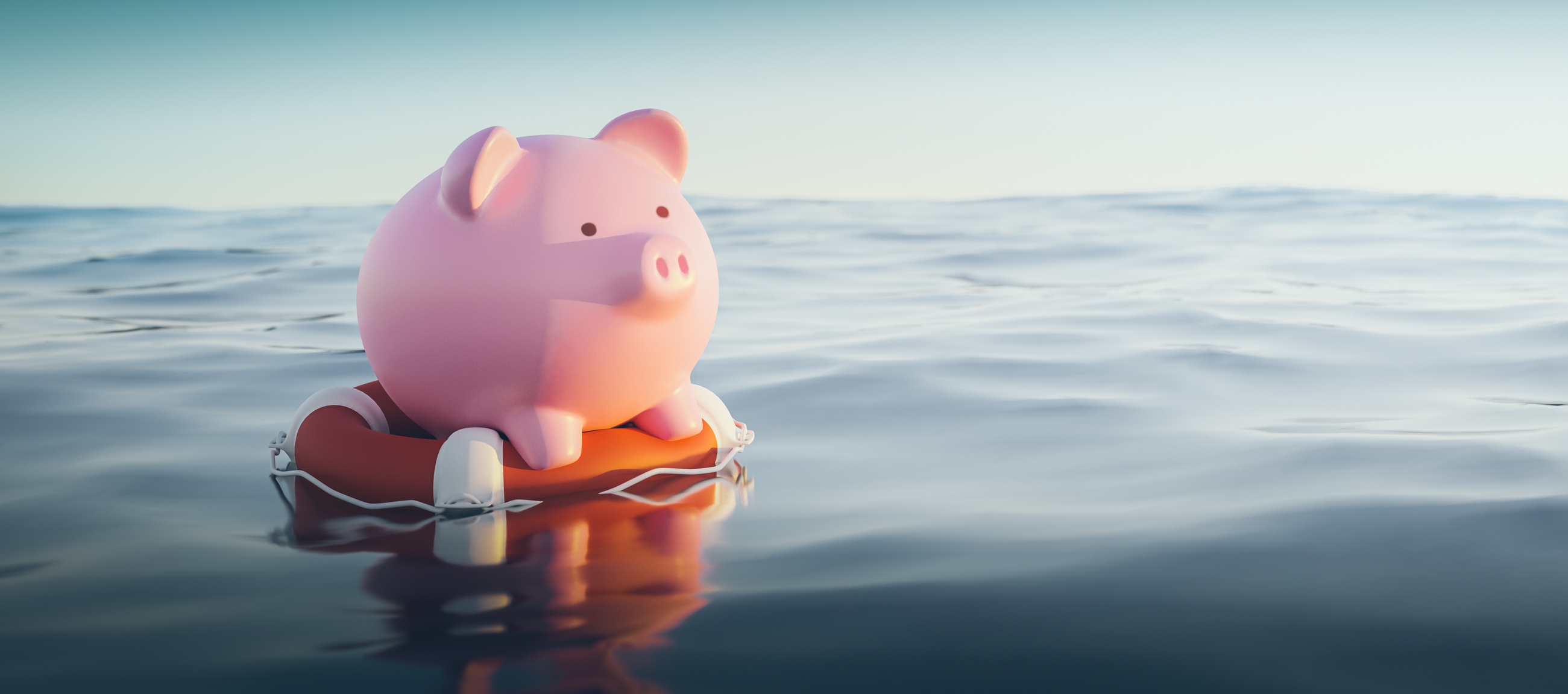 financial assistance piggy bank
