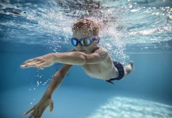 boy swimming 