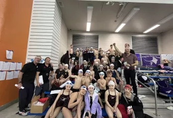 YMCA East Hampton RECenter Hurricane's 1st place champions at the YMCA NYS States Swim Completion