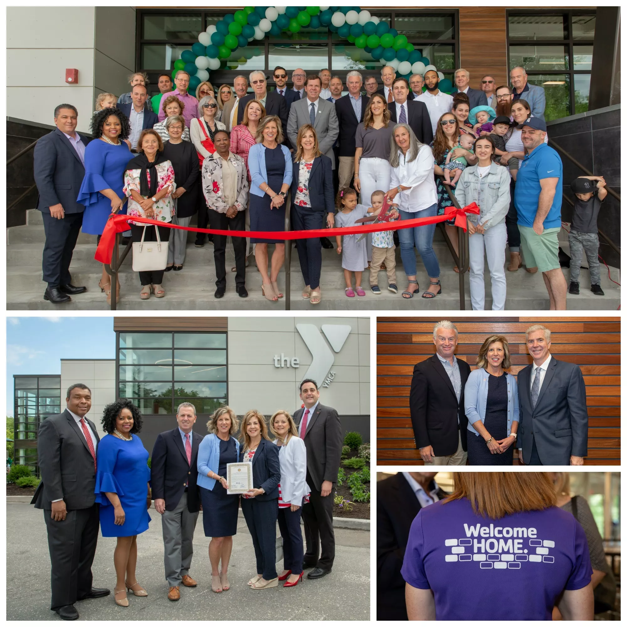 HLC ribbon cutting collage