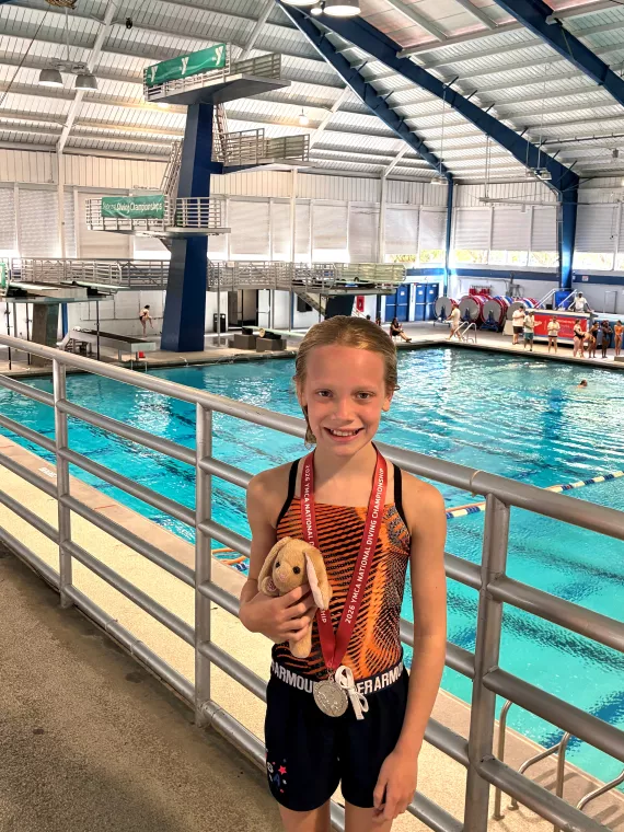 Alex with Medal