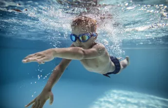 boy swimming 