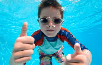boy in pool